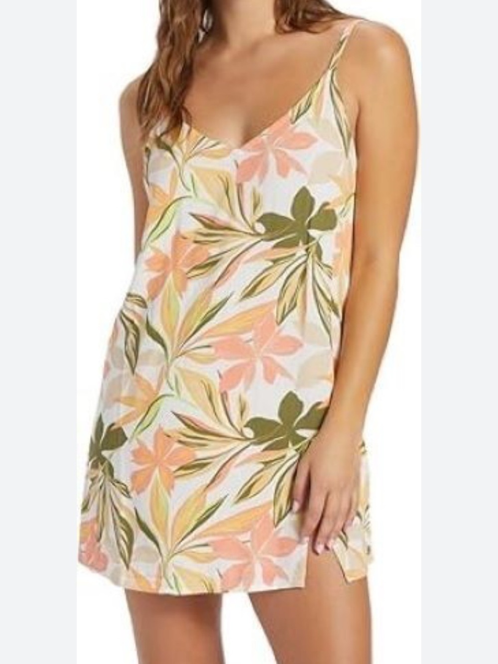 Roxy Floral Slip-On Mini Dress size XL